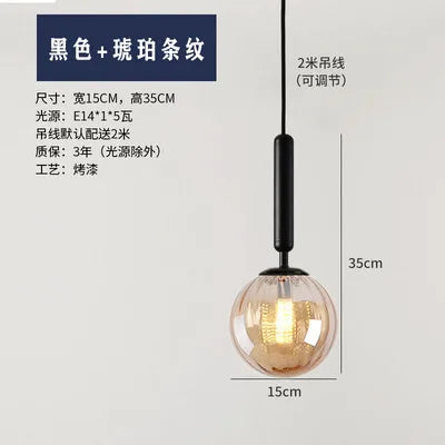 suspension moderne en verre pour décoration intérieure élégante - vue 9 sur 24
