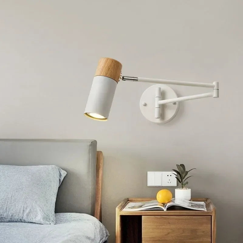 Applique murale pliante LED bois télescopique - vue 2 sur 10