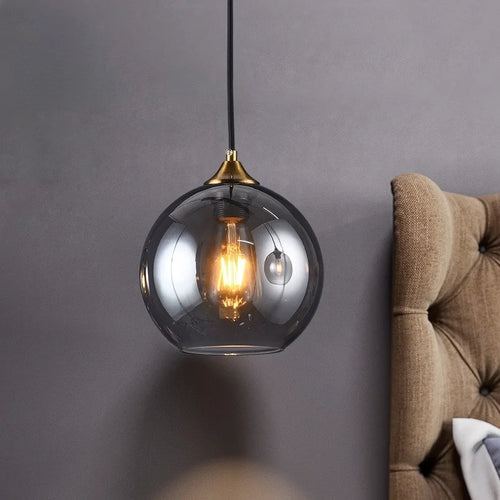 lustre en verre design nordique pour décoration intérieure - vue 2 sur 26
