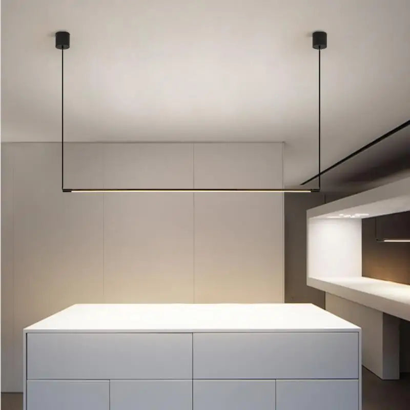 Suspension LED au design nordique moderne et minimaliste en aluminium