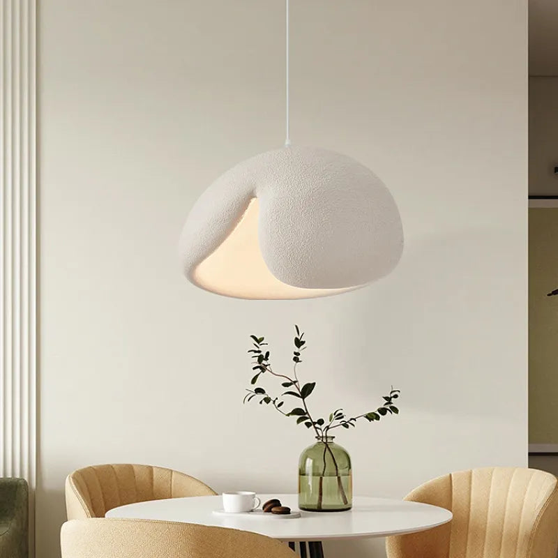 Nordique minimaliste Wabi Sabi vent E27 suspension LED lumières salle à manger Bar Loft chambre décor à la maison lustre luminaires suspendus