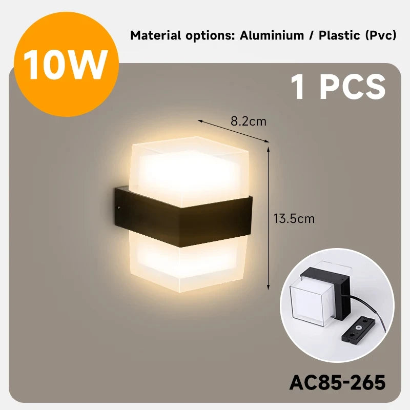 applique murale étanche à led pour extérieur et jardin - vue 8 sur 8