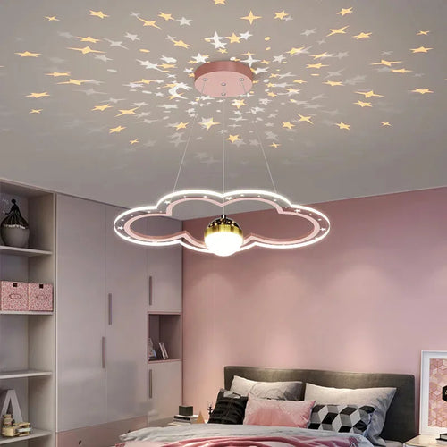 lustre étoile créatif lumineux pour chambre d'enfants - vue 2 sur 21