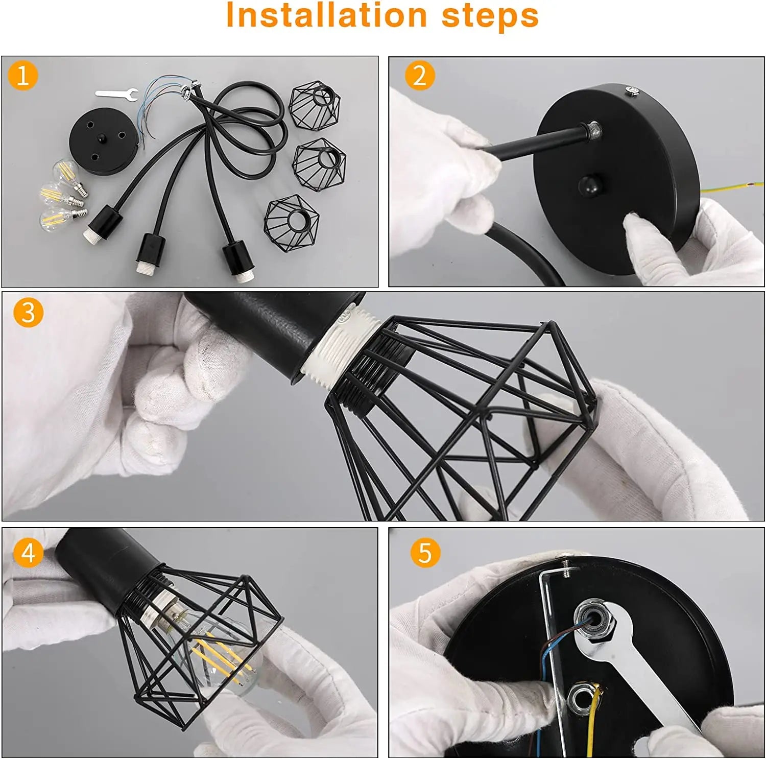 Lampe araignée moderne maison éclairage toit chambre salon expédition - vue 7 sur 8