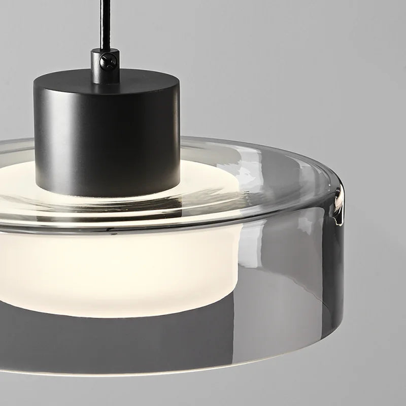 lustre de luxe en verre rond pour décoration rétro - vue 5 sur 6