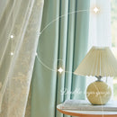 Rideau occultant motif floral style simple salon chambre