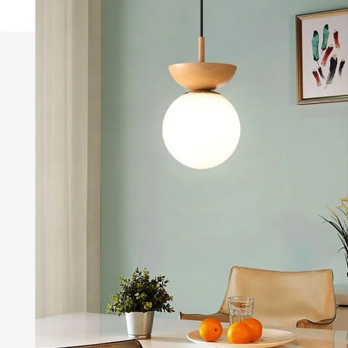 plafonnier led style japonais design nordique luminaire décoratif idéal - vue 4 sur 10