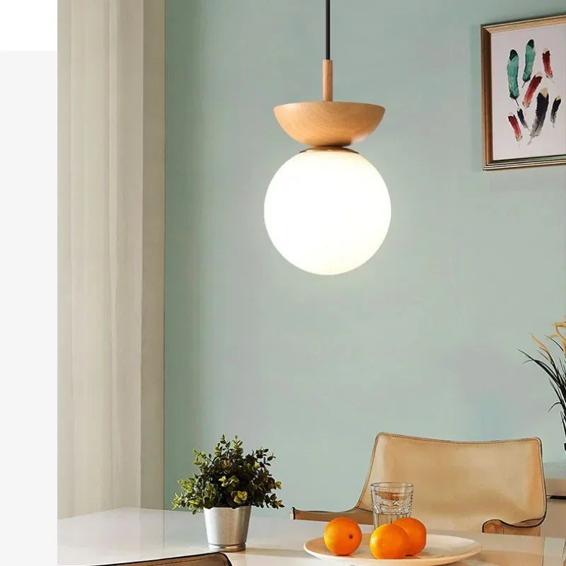 plafonnier led style japonais design nordique luminaire décoratif idéal - vue 3 sur 10