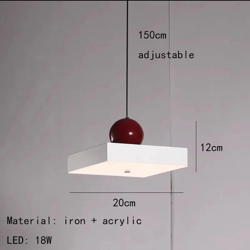 lampes suspendues nordiques réglables en fil métallique - vue 12 sur 24