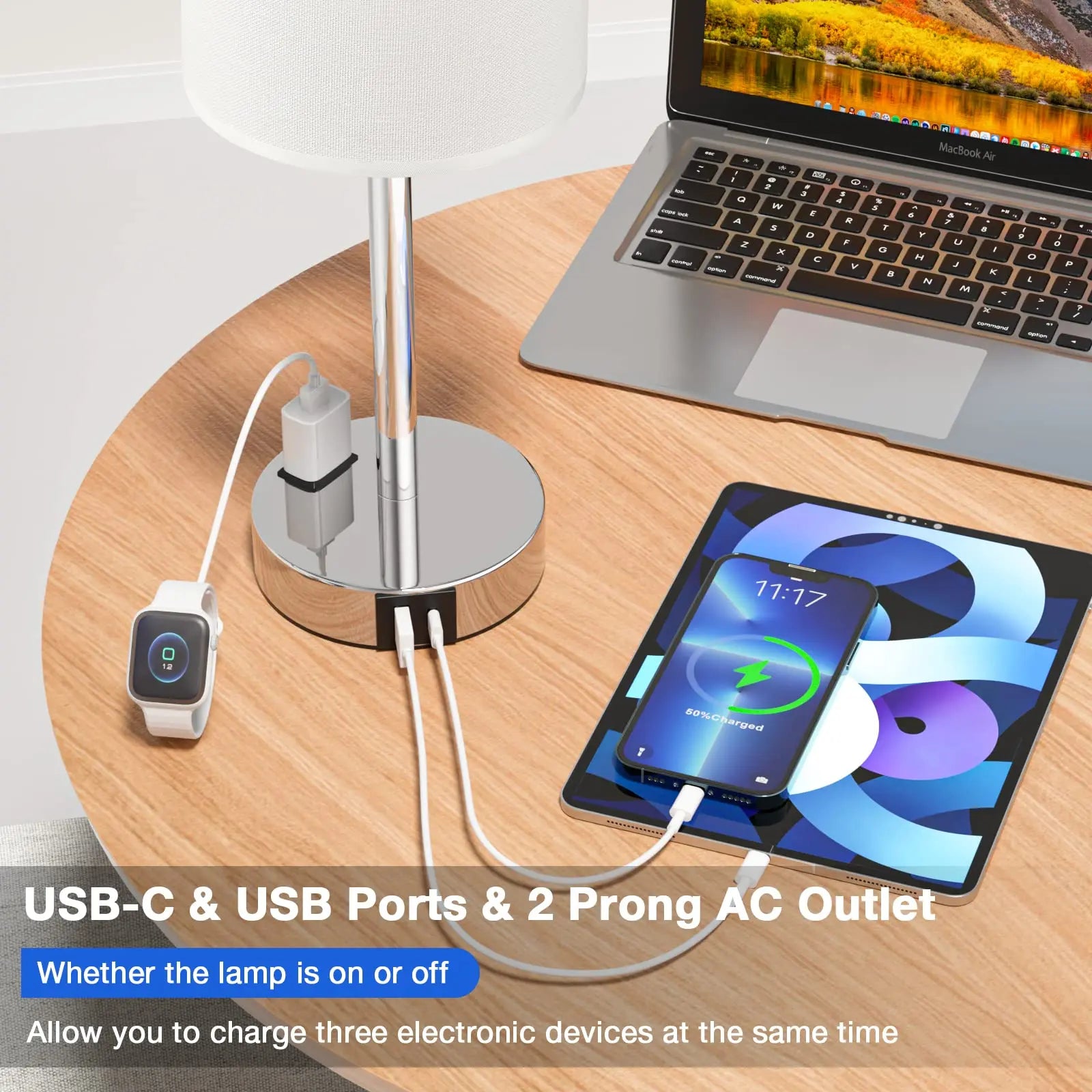 Lampe de Table tactile pour chambre à coucher - vue 4 sur 20