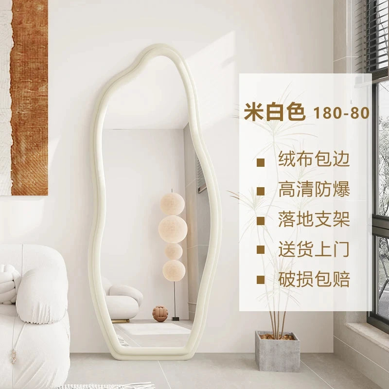 miroirs décoratifs muraux ondulés style nordique esthétique - vue 16 sur 17