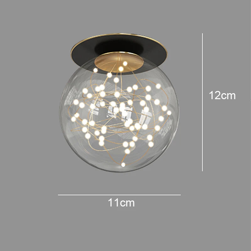 plafonnier led nordique pour éclairage et décoration intérieure - vue 16 sur 16