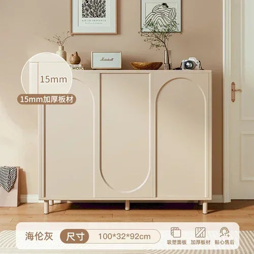 étagère à chaussures réglable moderne en bois pour rangement - vue 10 sur 10