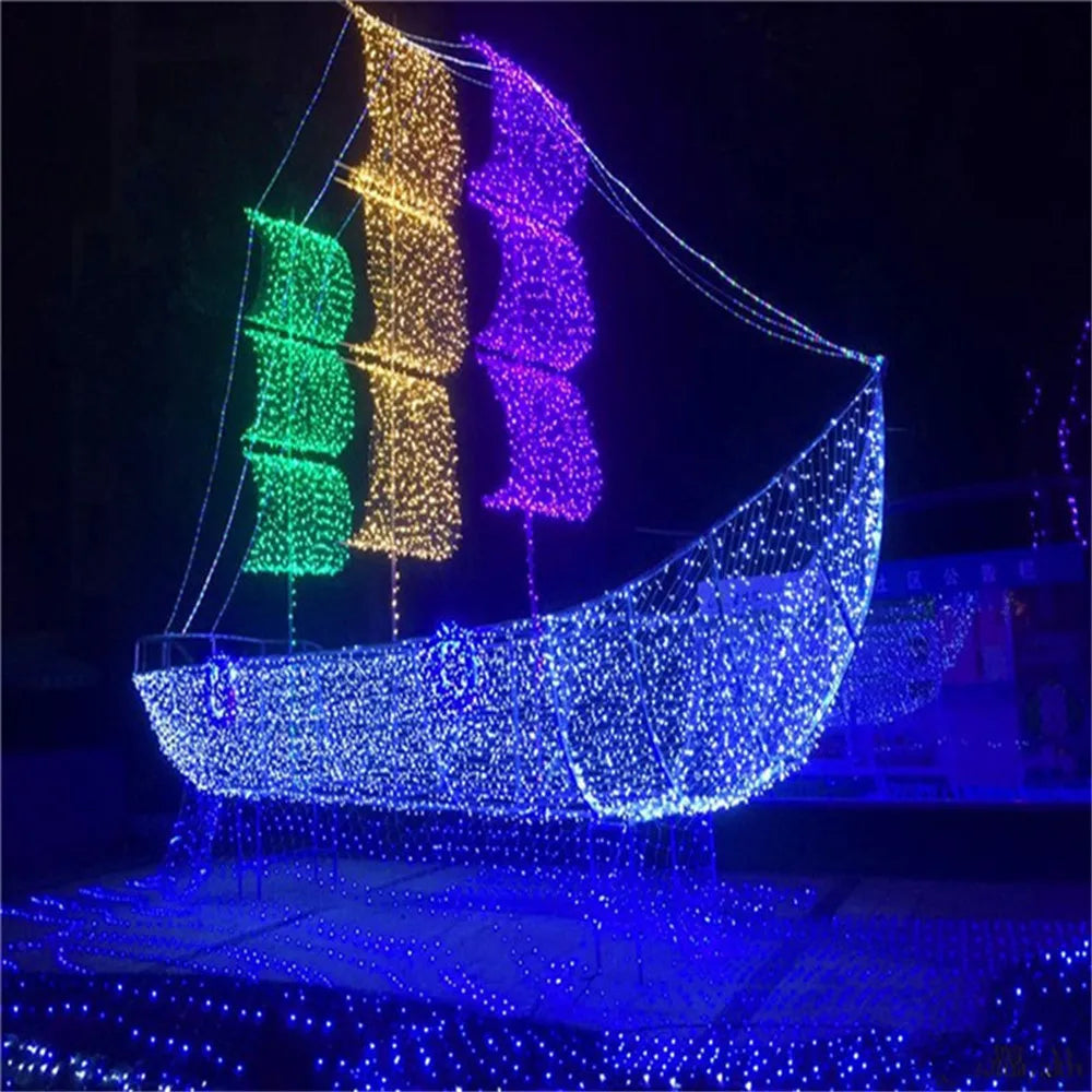 guirlande lumineuse led décorative pour sapin mariage intérieur extérieur - vue 6 sur 10