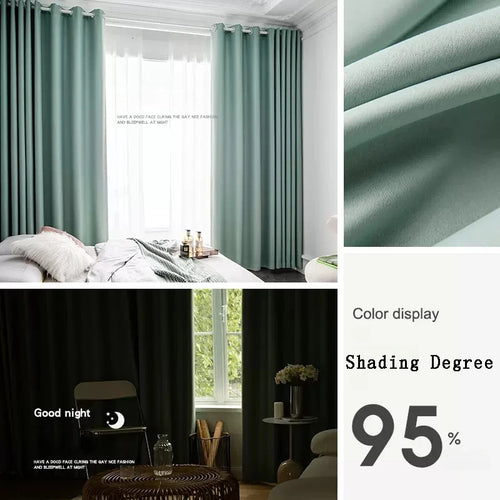 Rideau occultant moderne plissé pour chambre salon