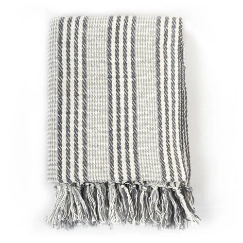 Plaid coton chevrons doux confortable pour salon chambre
