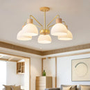 Lustre nordique en bois de style japonais