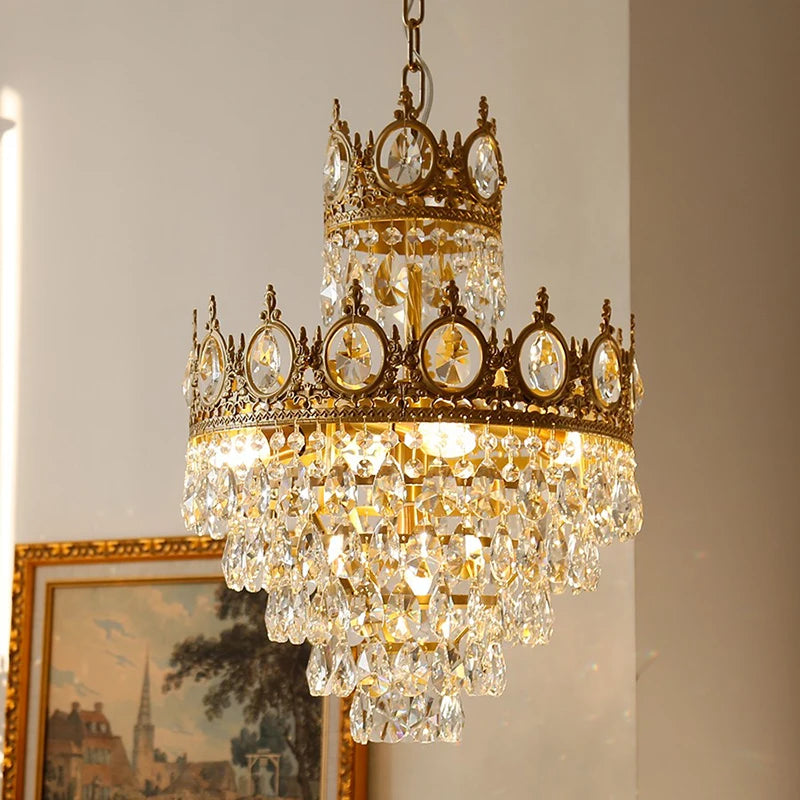 lustre en cristal pour un éclairage élégant et raffiné - vue 2 sur 14