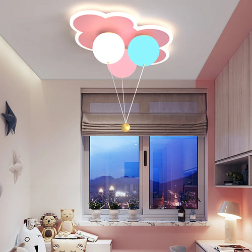 lustre kawaii pour enfants en acrylique avec télécommande - vue 3 sur 10
