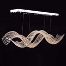 lustre de luxe moderne k9 en cristal suspendu personnalisé