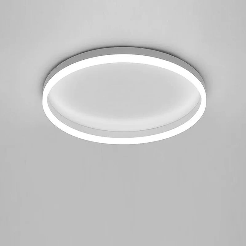 Plafonniers de cercle LED modernes pour salon intérieur luminaire de cuisine lustres de décoration de chambre à coucher en or noir lampes d'étude à gradation - vue 10 sur 13