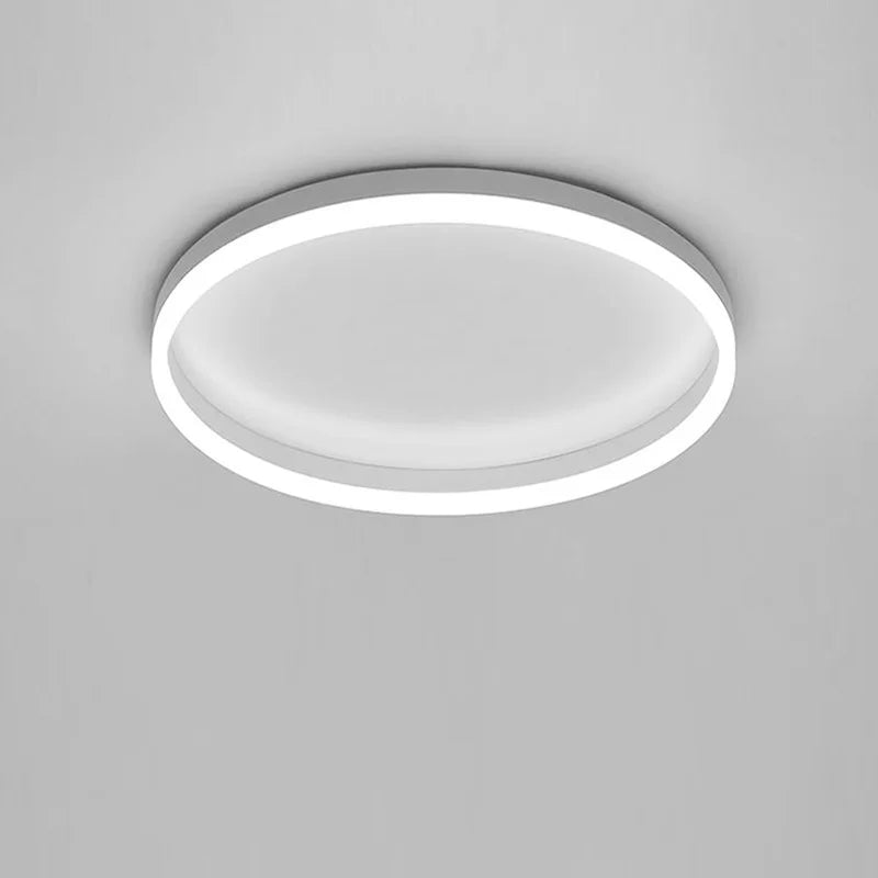 Plafonniers de cercle LED modernes pour salon intérieur luminaire de cuisine lustres de décoration de chambre à coucher en or noir lampes d'étude à gradation