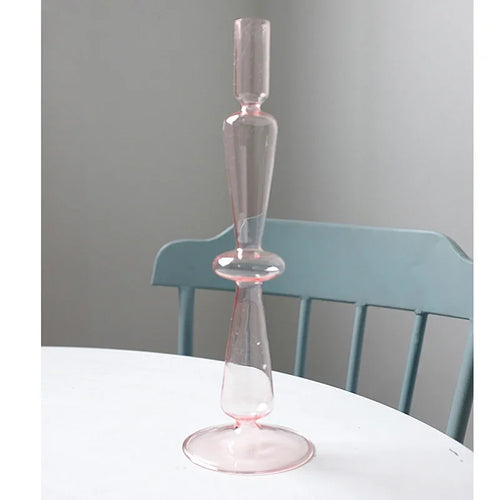 bougeoir en verre pour décoration de mariage et centre de table - vue 19 sur 29