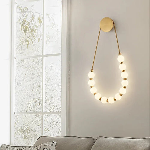 Applique murale de chevet style minimaliste crème italienne