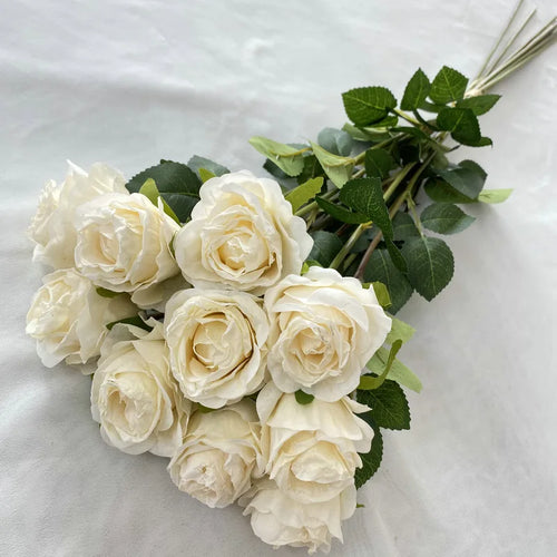 bouquet de roses artificielles pour décoration de mariage et jardin - vue 9 sur 11