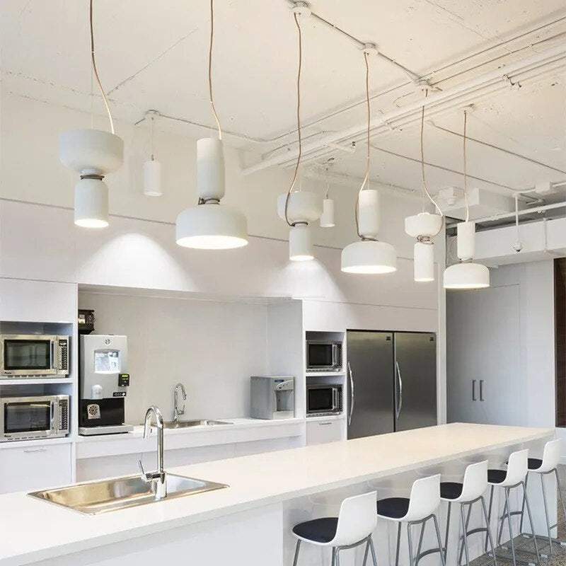 Suspension LED moderne minimaliste en fer - vue 5 sur 24