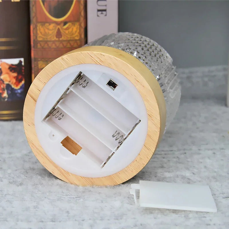 lampe à poser en cristal led rechargeable pour décoration intérieure - vue 7 sur 7