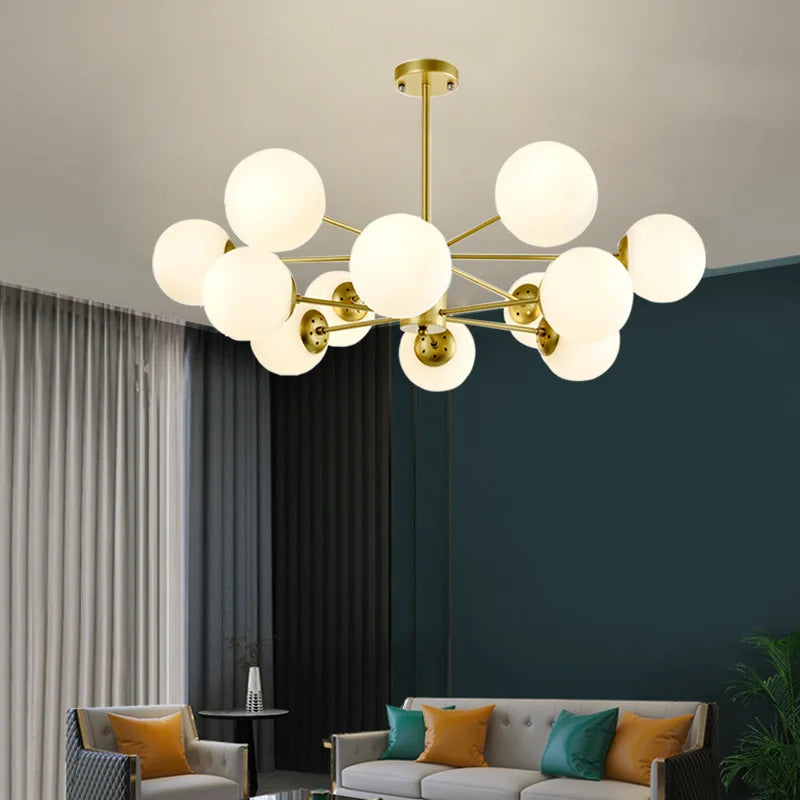 Moderne Simple suspension LED lumière fer lustre chambre salon salle à manger éclairage à la maison noir/or E27 220V plafonnier