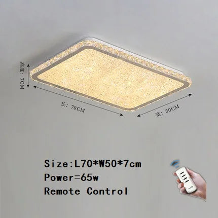 plafonnier led rond en cristal k9 design nordique luxueux romantique et chaleureux - vue 8 sur 28