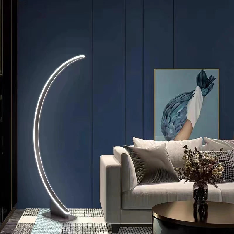 Lampadaire Led en forme d'arc nordique - vue 4 sur 8