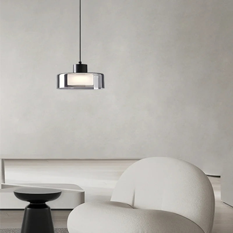 lustre de luxe en verre rond pour décoration rétro - vue 4 sur 6