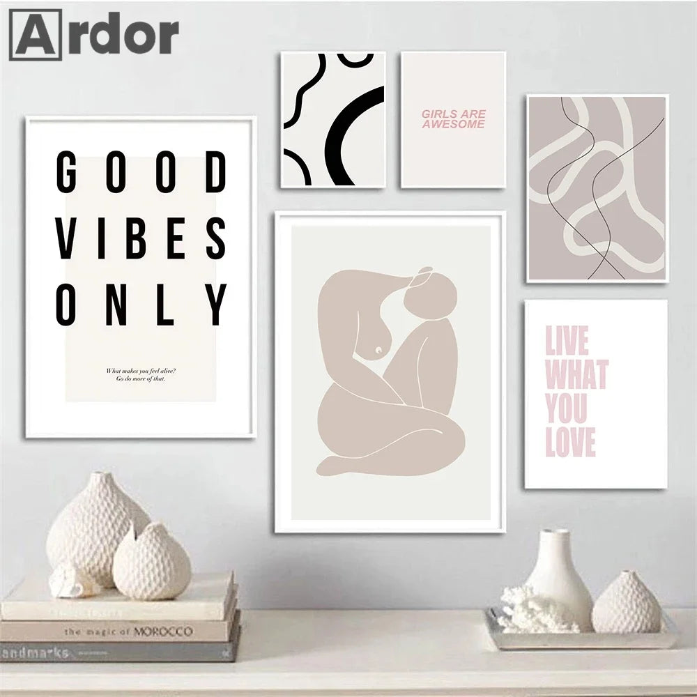 citations de motivation nordiques pour décoration murale moderne - vue 5 sur 7