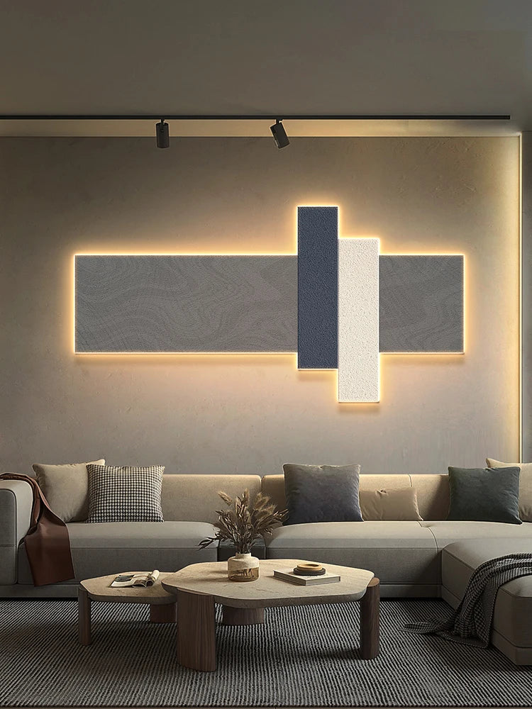 applique murale led minimaliste télécommande design nordique décorative - vue 4 sur 10