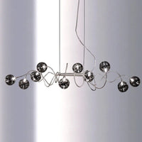 lustre nordique créatif en verre art lumineux pour décoration intérieure