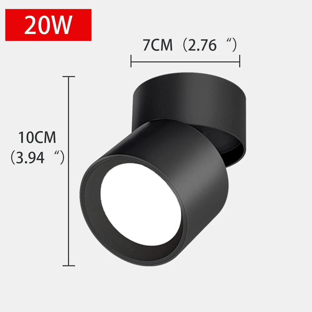 spot led extérieur à angle réglable sans perforation - vue 9 sur 14