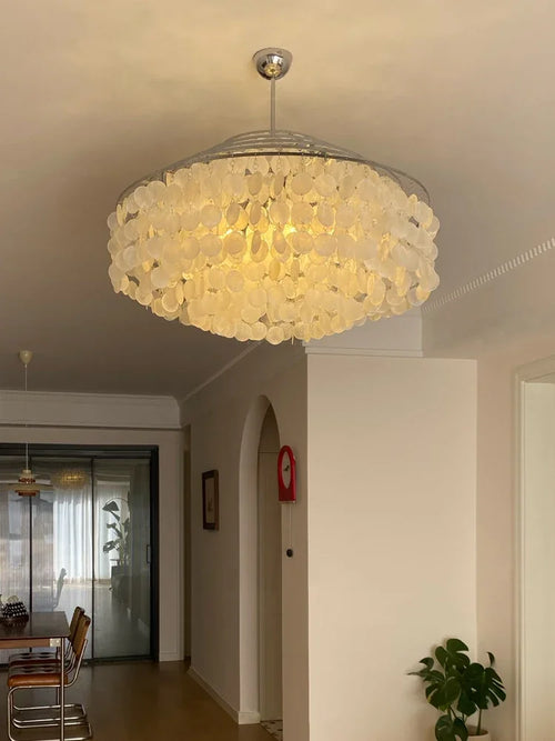 lustre en coquillage style français pour intérieur élégant - vue 3 sur 10