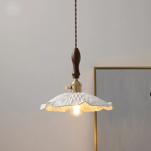 Suspension rétro led en verre décoratif - vue 4 sur 13