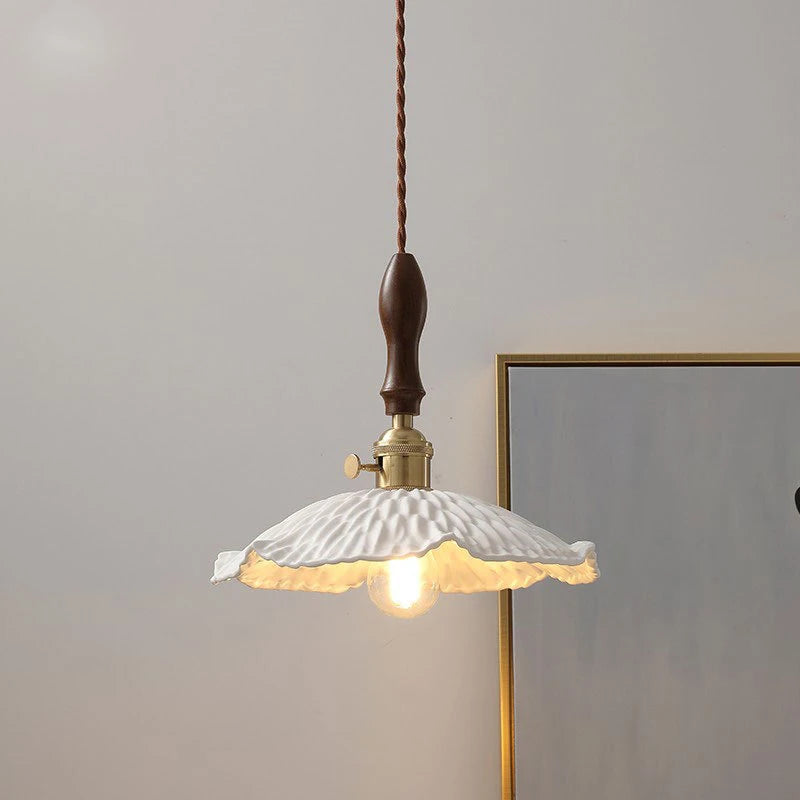 Suspension rétro led en verre décoratif - vue 3 sur 13