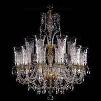 lustres en cristal pour éclairage créatif dans les halls