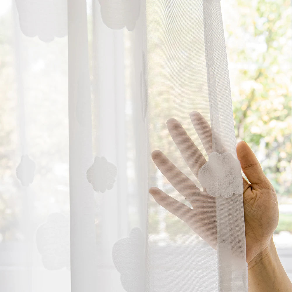 Voilage rideau fil décoratif moderne pour porte fenêtre - vue 7 sur 11