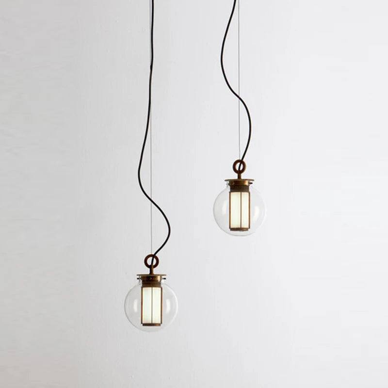 suspension en verre minimaliste pour espaces créatifs et rétro - vue 4 sur 9