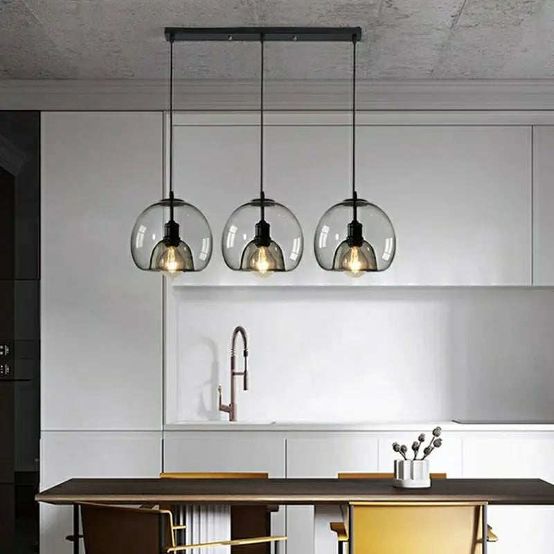 suspension led industrielles à 3 lumières - vue 4 sur 16
