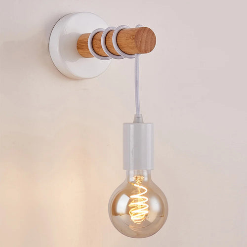 applique murale moderne en bois pour éclairage intérieur et extérieur