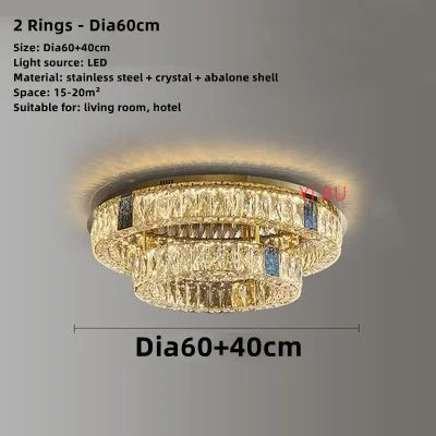 plafonnier led rond design nordique en acier inoxydable 	 modèle - vue 12 sur 12