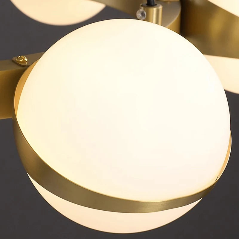 Lustre rond design led moderne