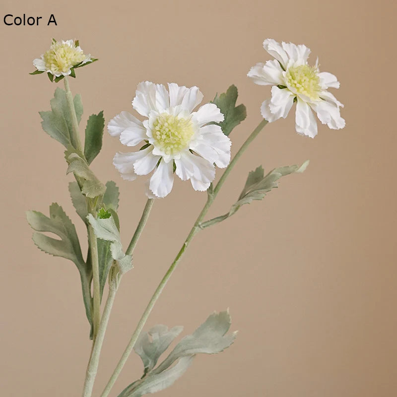 roues de flocage artificielles chrysanthème décoration florale en soie - vue 8 sur 9